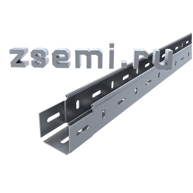 Лоток ПЗ-50х50х3000 перфорированный замковый УТ2.5 цинк (0,7мм)