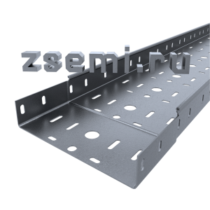 Лоток ПЗ-100х50х3000 перфорированный замковый УТ2.5 цинк (0,7мм)