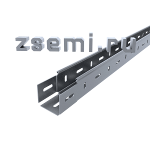 Лоток ПЗ-50х50х3000 перфорированный замковый УТ2.5 цинк (0,7мм)