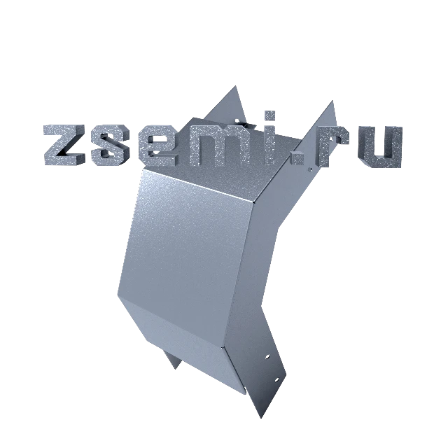 Короб ГКУВНЗ-300х65 УТ2.5 цинк (угловой замковый вертикальный вниз, основание 1.5 мм, крышка 0.7мм)