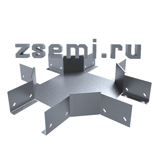 Лоток ХЗ-100х80 УТ2.5 цинк (Лоток Х-образный замковый) (1,0мм)