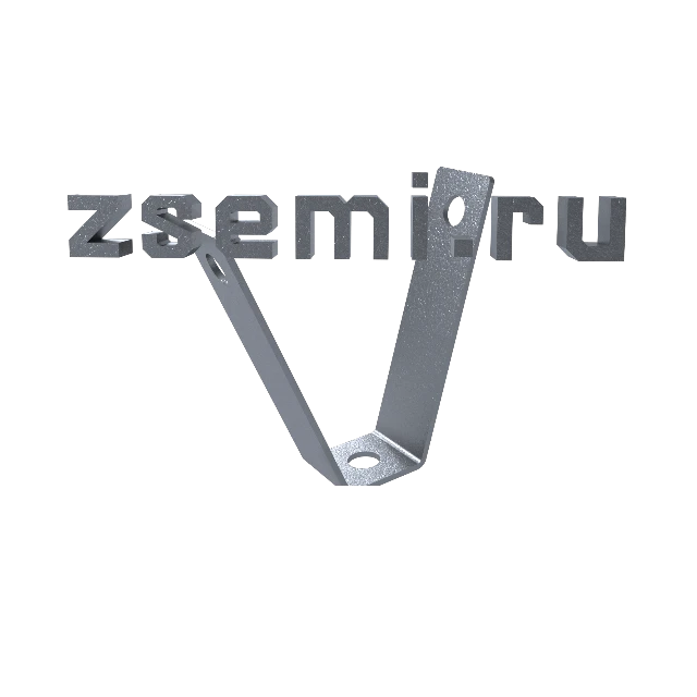Крепление к профнастилу V-образное с гайкой М8 УТ2.5 цинк 